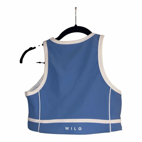 ✨WILO The Label Blue and White Sports Bra Crop Small Top✨ - Image 6