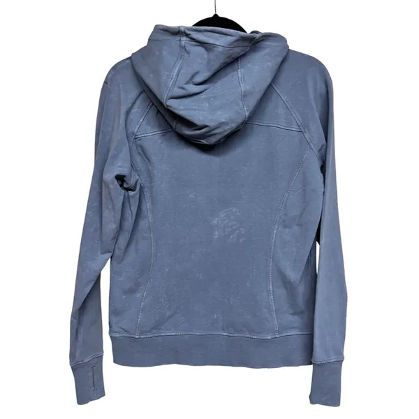 Lululemon Scuba Pullover Hoodie Sweatshirt Washed Blue Charcoal Women’s‎ Size 4 - Image 2