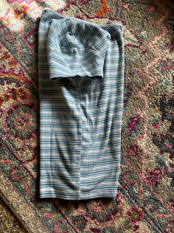 Blue Striped American Eagle Baby Tee - Image 10
