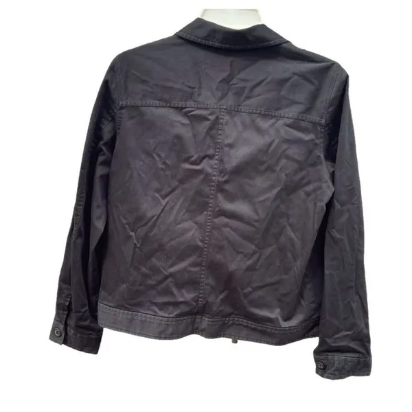 Liz Claiborne size Medium black denim jacket . - Image 2