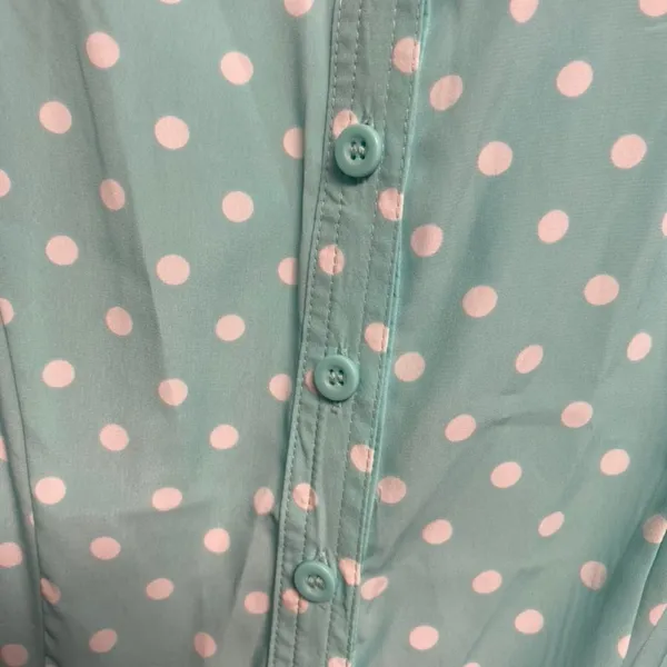 Forever 21 Teal Poka dot Dress - Image 5