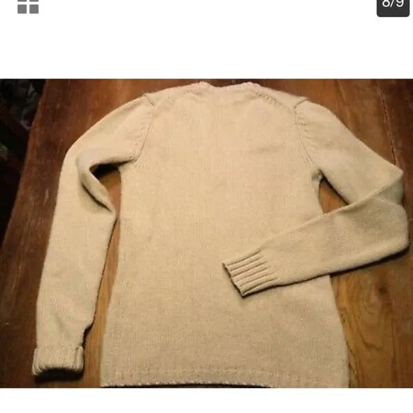 Vtg Banana Republic Women S/M Camel V-neck Sweater - Image 8