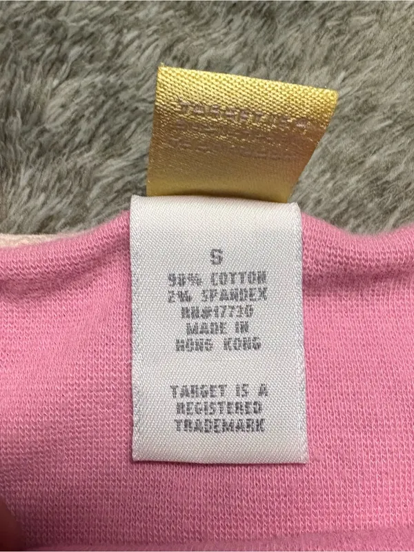 Target Pink Tank Top with Cream Trim - Lucky Duck Graphic - Image 3