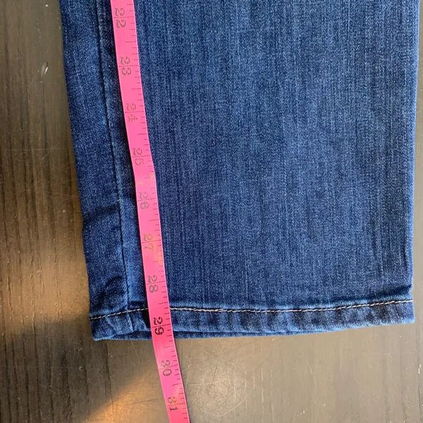 Lee Womens‎ Jeans Relaxed Fit Straight Leg Mid Rise Blue Denim Size 8 Short - Image 10