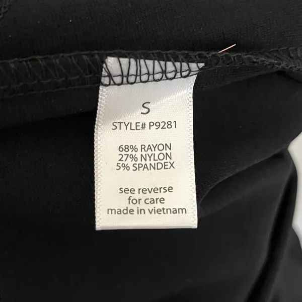 NWT Women’s Full Panel Maternity Leggings in Black Size Small - Image 7
