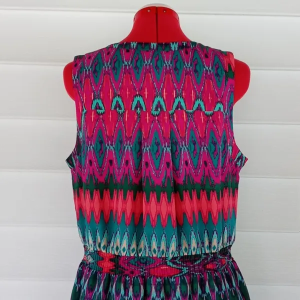 Charlie Jade Colorful Tulip Dress Sz L - Image 7