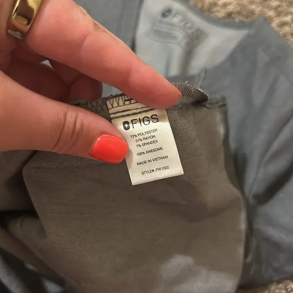 Figs Catarina Scrub Top Grey XS - Image 6