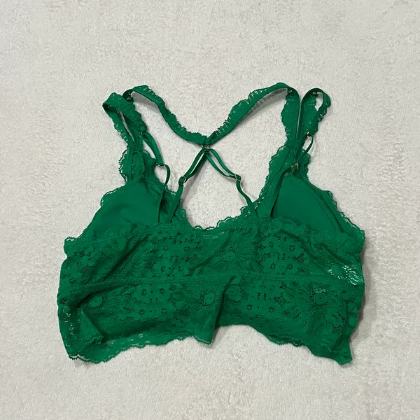 Aerie Green Padded Lace Bralette - Image 2