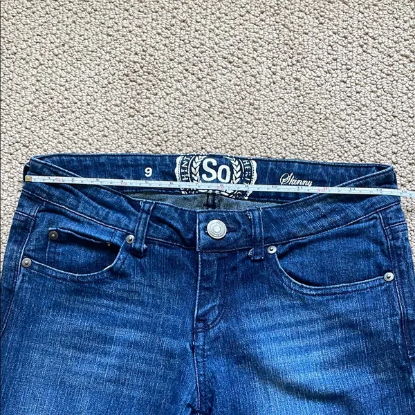 SO Women's Dark Blue Ankle Jeans - Image 5