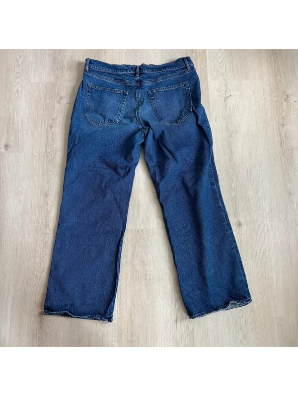 Loft Rivete NWOT Women's Relaxed Straight Mid Rise Jeans Size 32 - Image 10