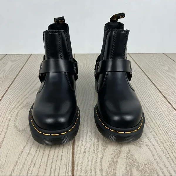Dr. Marten's Wincox Smooth Leather Buckle Boots EU 37/L 6/M 5 Black $180 - Image 3