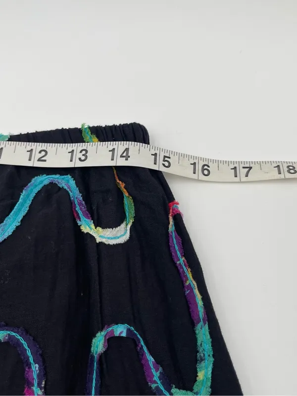 Lifestyle Scribble Cotton Midi Skirt Hippie Sz Small Colorful Teacher Colorful - Image 8
