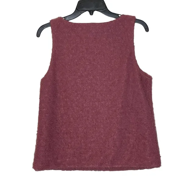 Banana Republic Women Small Fuzzy Knit Tank Sweater‎ Vest Crop Sleeveless Top - Image 8