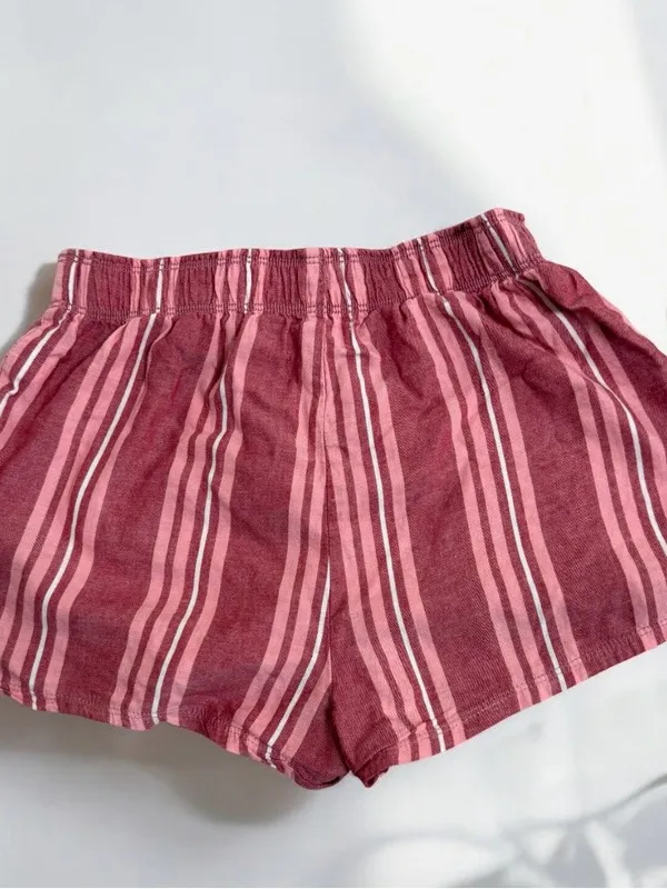 Colsie Striped Boxer Lounge Shorts XS - Image 2