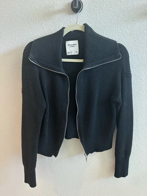 Abercrombie Double Zip Ribbed Cardigan - Image 2