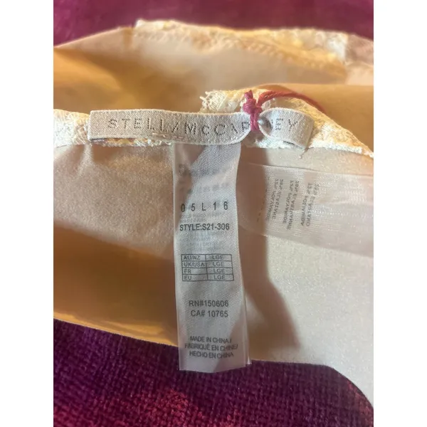 STELLA McCARTNEY Bella Lace Bralette Loungewear SEXY ROMANTIC Bra NWT L Large - Image 5