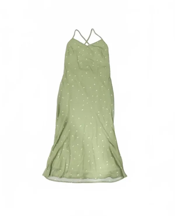 Princess Polly Sage Green Dot Slip Midi Dress - Image 2