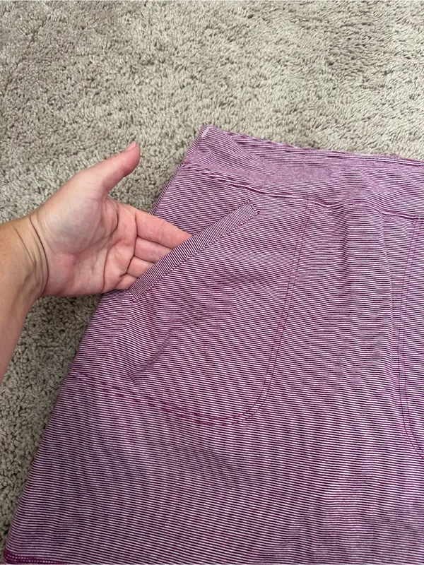T by Talbots Purple White Stripe Skort Size S - Image 4