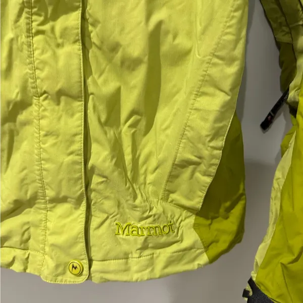 Marmot Jacket Women’s XS‎ Green Full Zip Hooded Ski Snow Outdoor Hiking Green - Image 2