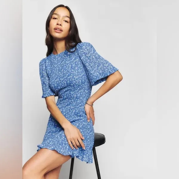 Reformation ALAINA FLORAL MINI DRESS - Image 5
