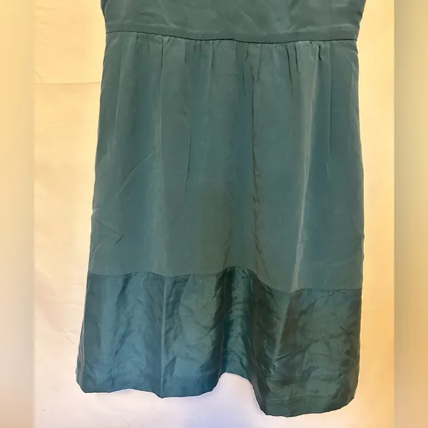 Madewell Silk Bordershine‎ Cami Dress in Teal Size 0 - Image 4