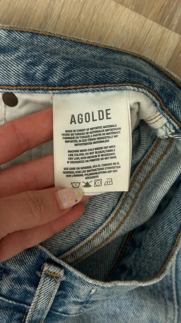 Agolde 90s Mid Rise Loose Fit Cropped - Image 4