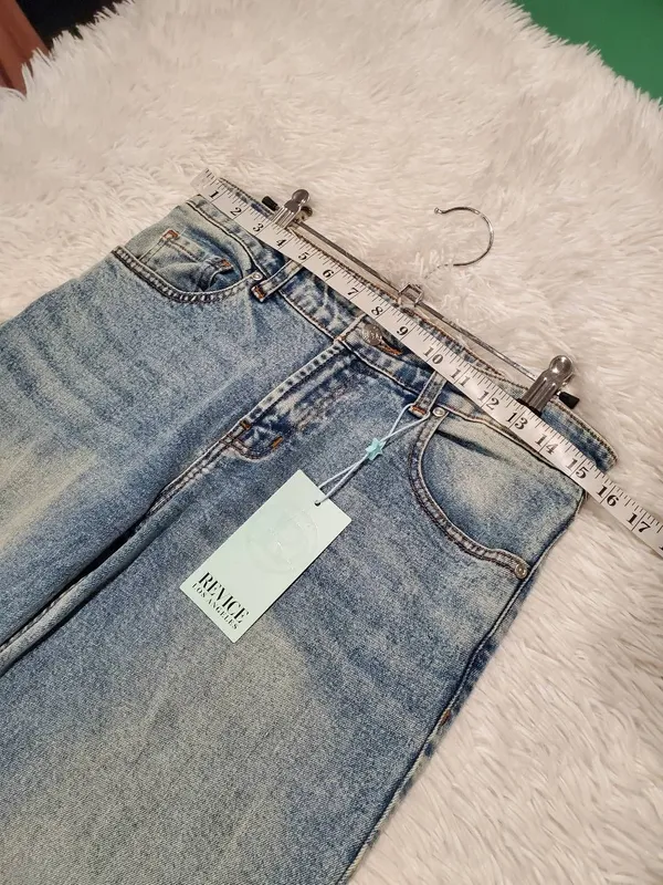 Revice NEW TLC Ocean Ave Low Rise Baggy Jeans in Blue Size 27 - Image 4