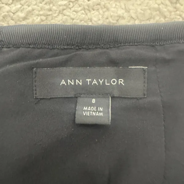Ann Taylor Black and White Herringbone Skirt - Image 4