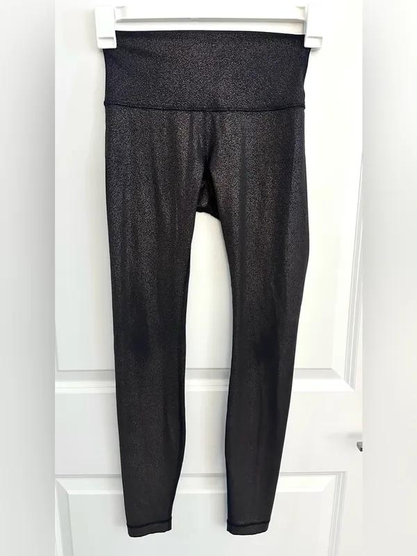 Lululemon Wunder Under High-Rise Tight *Foil 28" Luminosity Foil Print Black 4 - Image 3