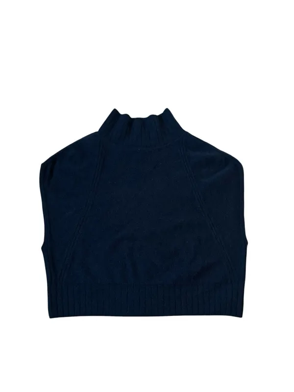 Pilcro Cashmere Mock-Neck Sweater Vest Quiet Luxury Minimalist City Preppy - Image 5