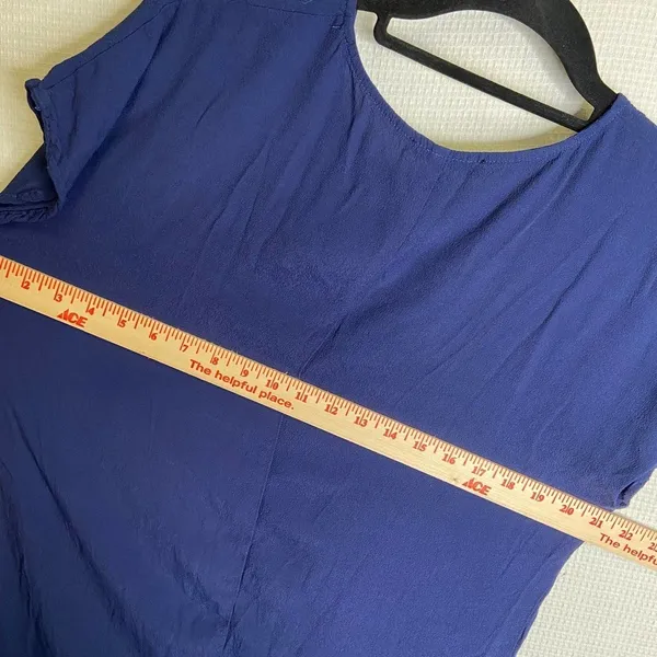 Madewell | Royal Blue Colored‎ Shirt Dress Large - Image 6