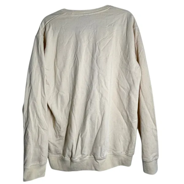 Mitchell & Ness Los Angeles Lakers NBA LA Cream Crewneck Sweatshirt Winter - Image 3