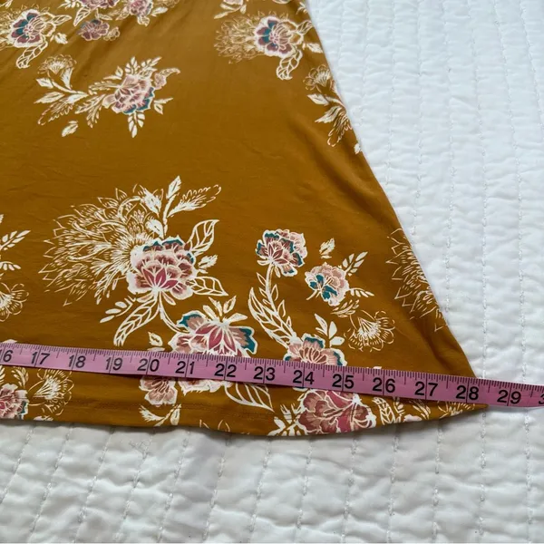 Mudd  fall Orange Floral Long Sleeve Dress - Image 5