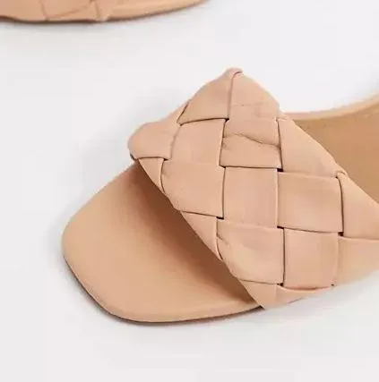 Who What Wear Marlena Woven Tie Up Flat Sandals - Image 3