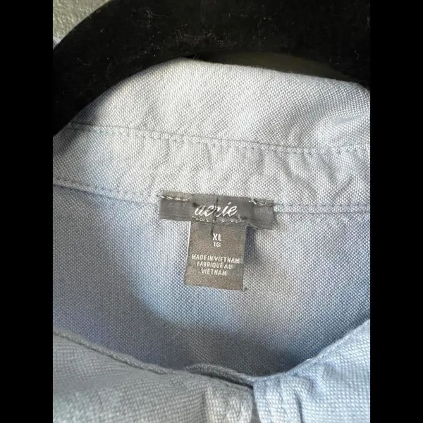 Aerie Light Blue Long Sleeve Shirt - oversized & Comfortable size X-Large - Image 2