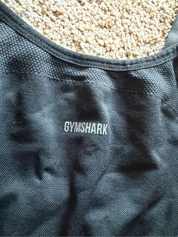 Gymshark Women Seamless High-Neck Sports Bra S Black Activewear Workout Comfort - Image 6