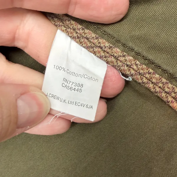 J.Crew Field Jacket‎ Womens Small Brown Cotton Utility Military Coat - Image 7