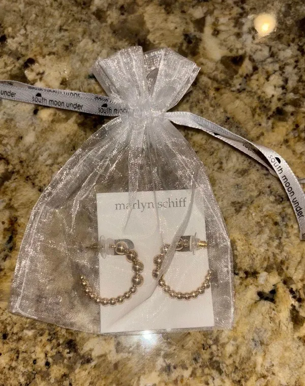 Gold Hoop Earrings - Image 2