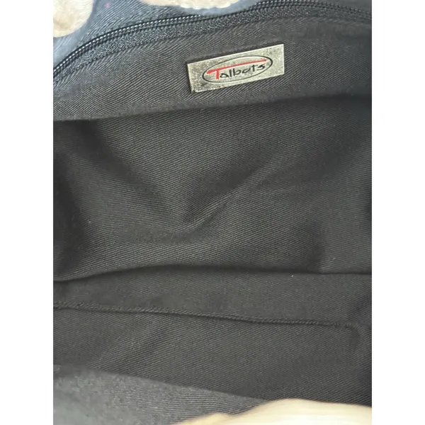 Vintage Talbots Purse‎ Satchel/Top Handle Bag Beige And Black - Image 4