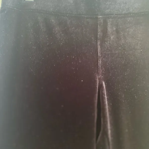 Express Velvet Leggings Full Length Size Medium Black 32" Inseam - Image 12