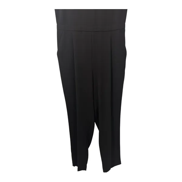 Madewell Size-10 Womens Jumpsuit Black‎ Sleeveless Silk Yoke Formal - Image 8