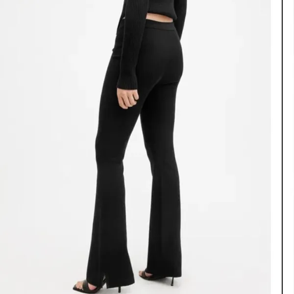 ALLSAINTS Peaches Slim Fit Trousers, Black, Size Small, NWT - Image 2