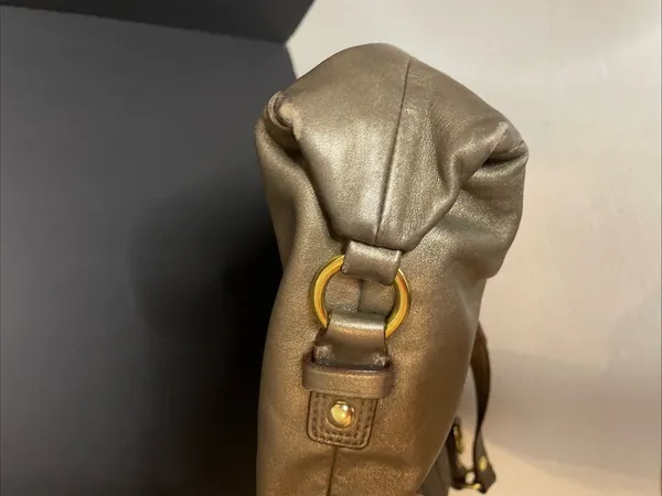 Coach Ashley Satchel Style F15513 Metallic Bronze Leather Carryall Shoulder Bag - Image 10