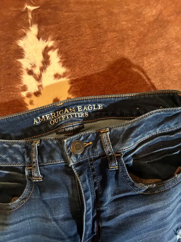American Eagle super super stretch jegging skinny jeans size 6 regular - Image 3