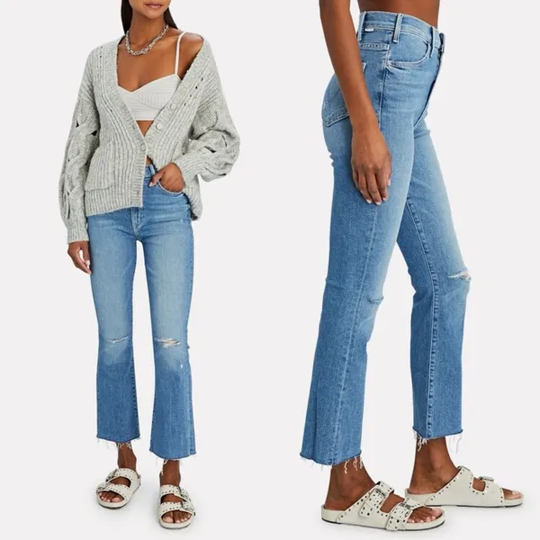 MOTHER The Hustler Ankle Fray Jeans Understudy NWT Size 25 - Image 9