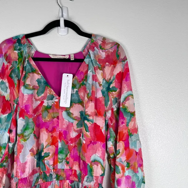 Soft Surroundings Women's Evalina Printed Maxi Dress Sz M‎ - Image 5