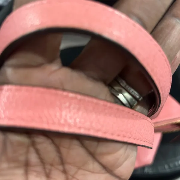 Pink Kate Spade Tote Bag with Pink Lining zip closure - Image 10