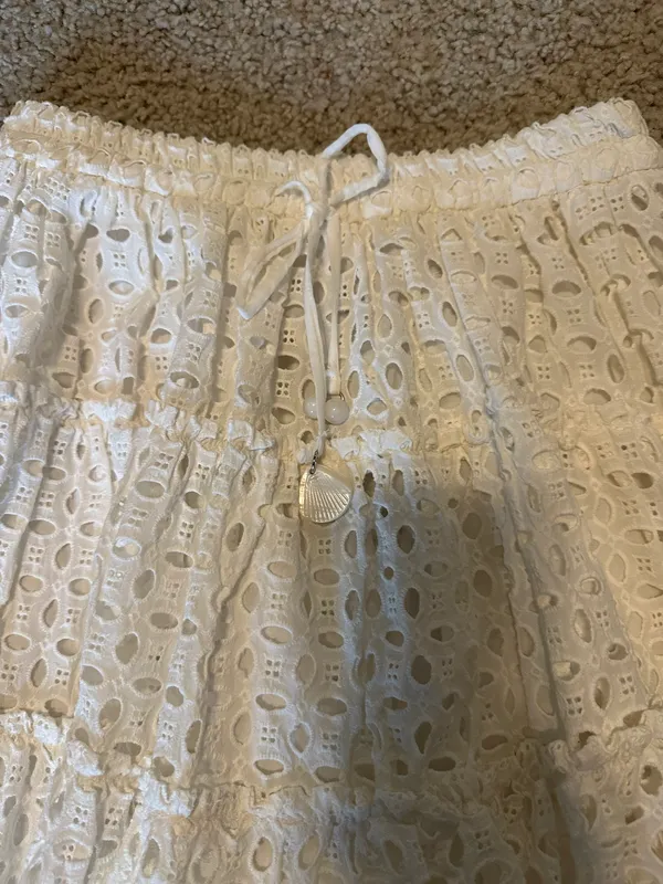 ZARA NWT  Eyelet White Skirt - Image 6