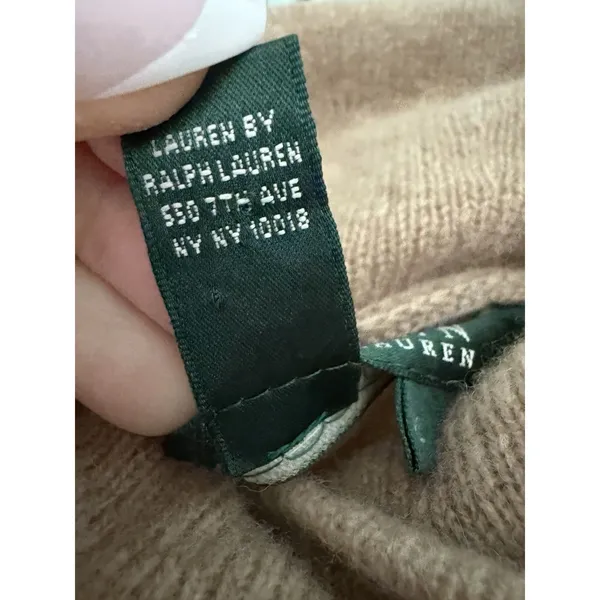 Lauren Ralph‎ Lauren Buckle-Trim Mélange LambsWool XL Turtleneck Sweater. - Image 3