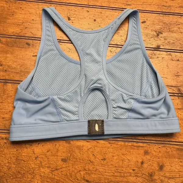 CHAMPION Women's Light Blue Racerback Sports Bra - Size‎ M - Image 4